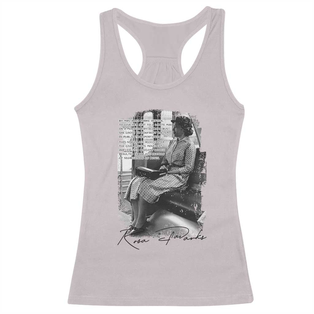 Rosa Parks Montgomery Bus Boycott Racerback Tank Top Civil Rights History TS12 Ice Gray Print Your Wear