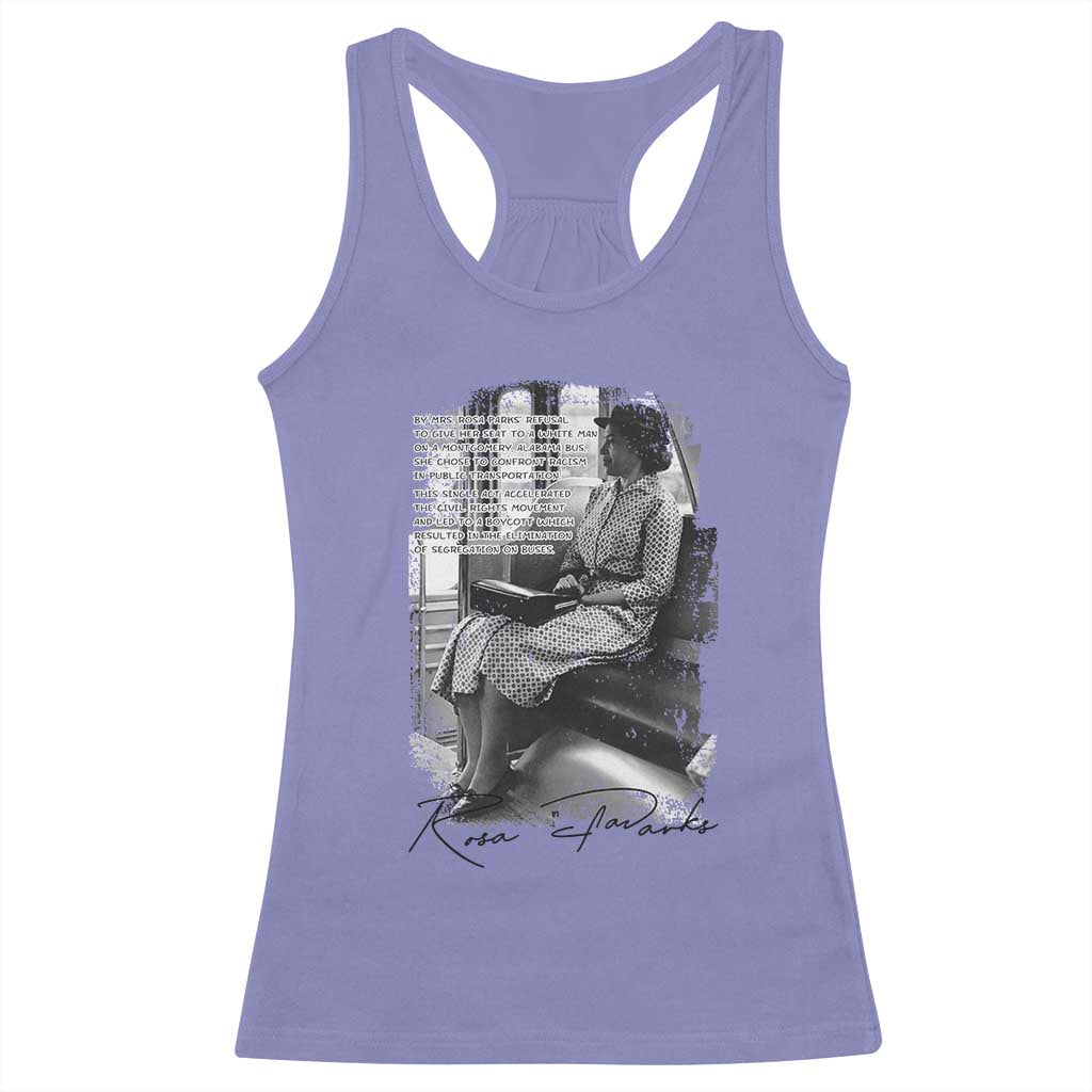 Rosa Parks Montgomery Bus Boycott Racerback Tank Top Civil Rights History TS12 Violet Print Your Wear