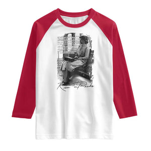 Rosa Parks Montgomery Bus Boycott Raglan Shirt Civil Rights History TS12 White Red Print Your Wear