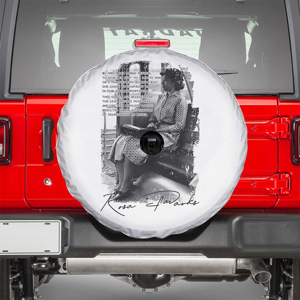 Rosa Parks Montgomery Bus Boycott Spare Tire Cover Civil Rights History TS12 White Print Your Wear
