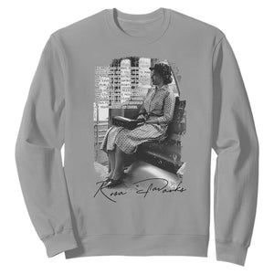Rosa Parks Montgomery Bus Boycott Sweatshirt Civil Rights History TS12 Sport Gray Print Your Wear
