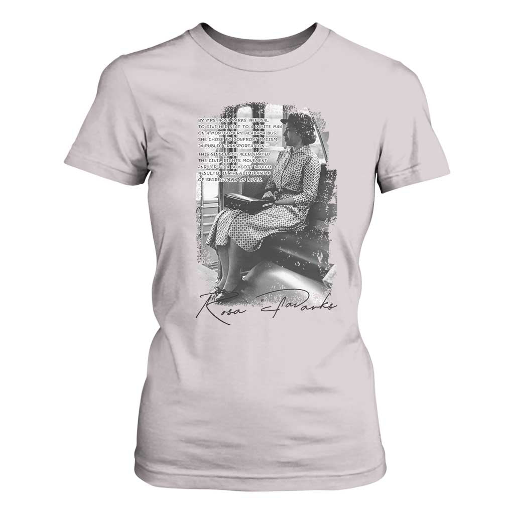Rosa Parks Montgomery Bus Boycott T Shirt For Women Civil Rights History TS12 Ice Gray Print Your Wear