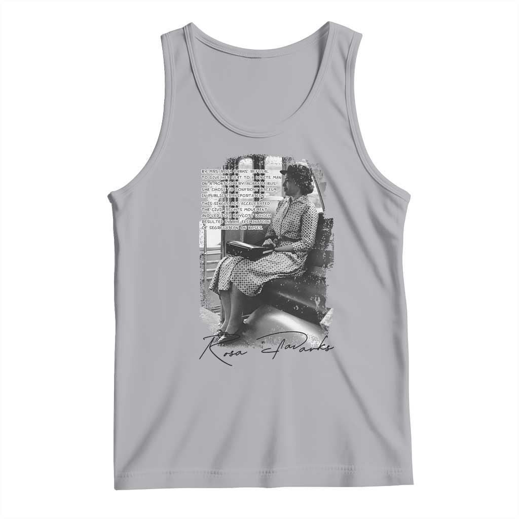Rosa Parks Montgomery Bus Boycott Tank Top Civil Rights History TS12 Athletic Heather Print Your Wear