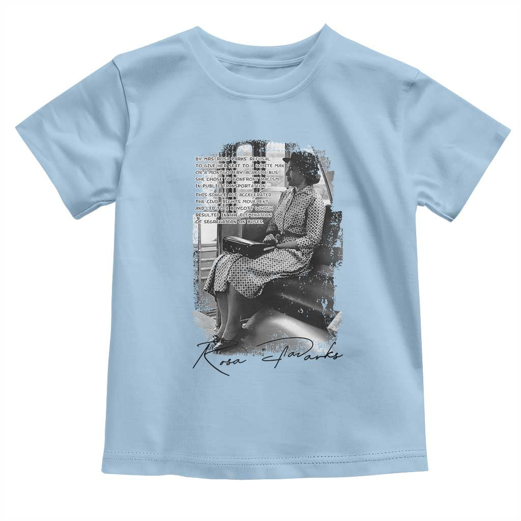 Rosa Parks Montgomery Bus Boycott Toddler T Shirt Civil Rights History TS12 Light Blue Print Your Wear