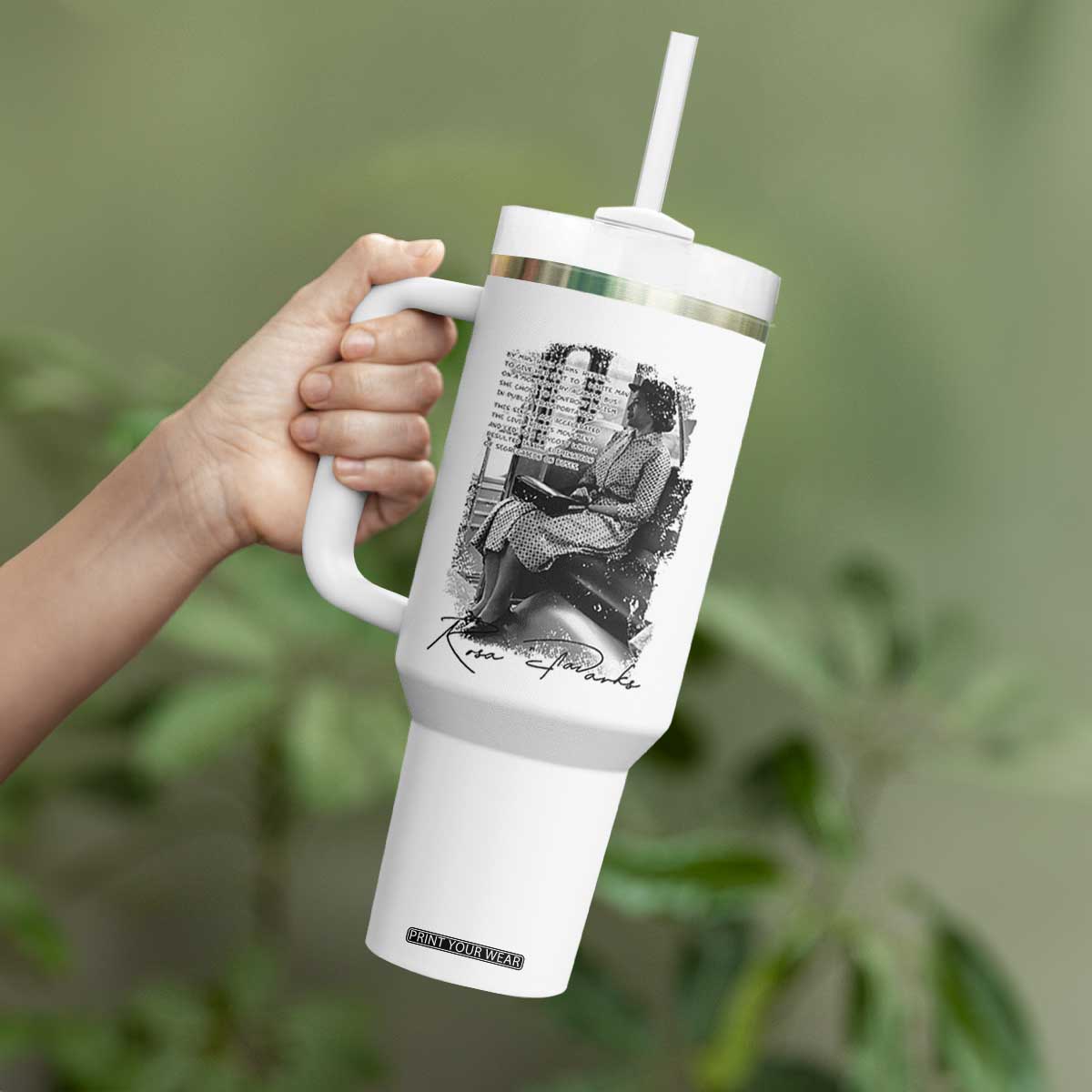 Rosa Parks Montgomery Bus Boycott Tumbler With Handle Civil Rights History TS12 Print Your Wear