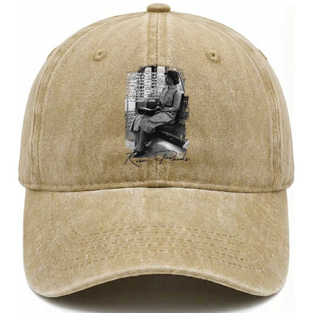 Rosa Parks Montgomery Bus Boycott Washed Cotton Baseball Cap Civil Rights History TS12 Print Your Wear