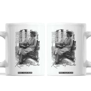 Rosa Parks Montgomery Bus Boycott Coffee Mug Civil Rights History TS12 White Print Your Wear