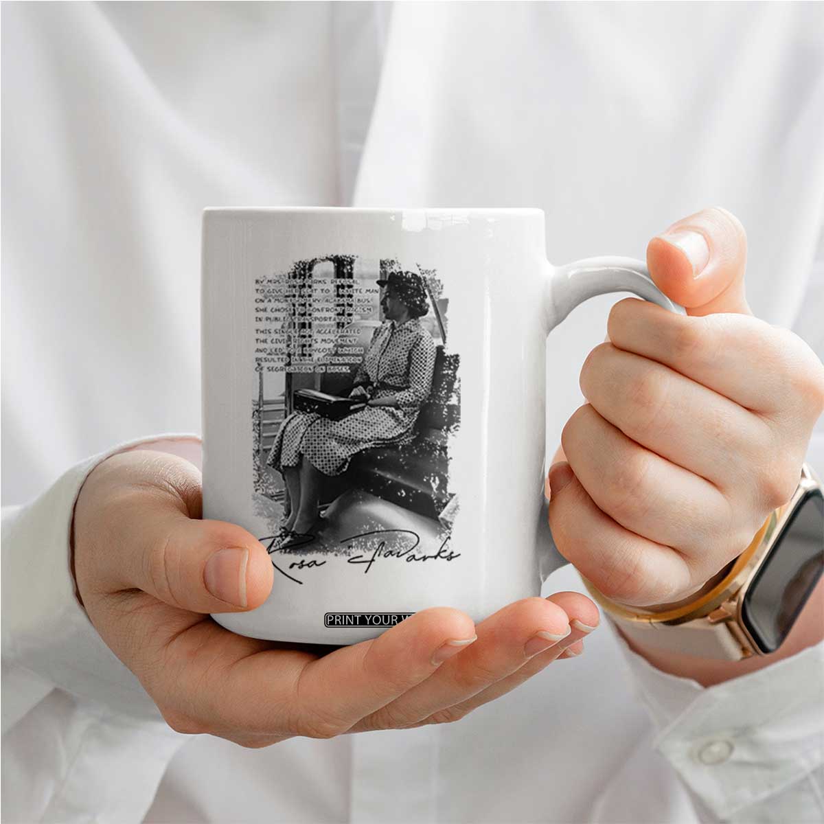 Rosa Parks Montgomery Bus Boycott Coffee Mug Civil Rights History TS12 Print Your Wear