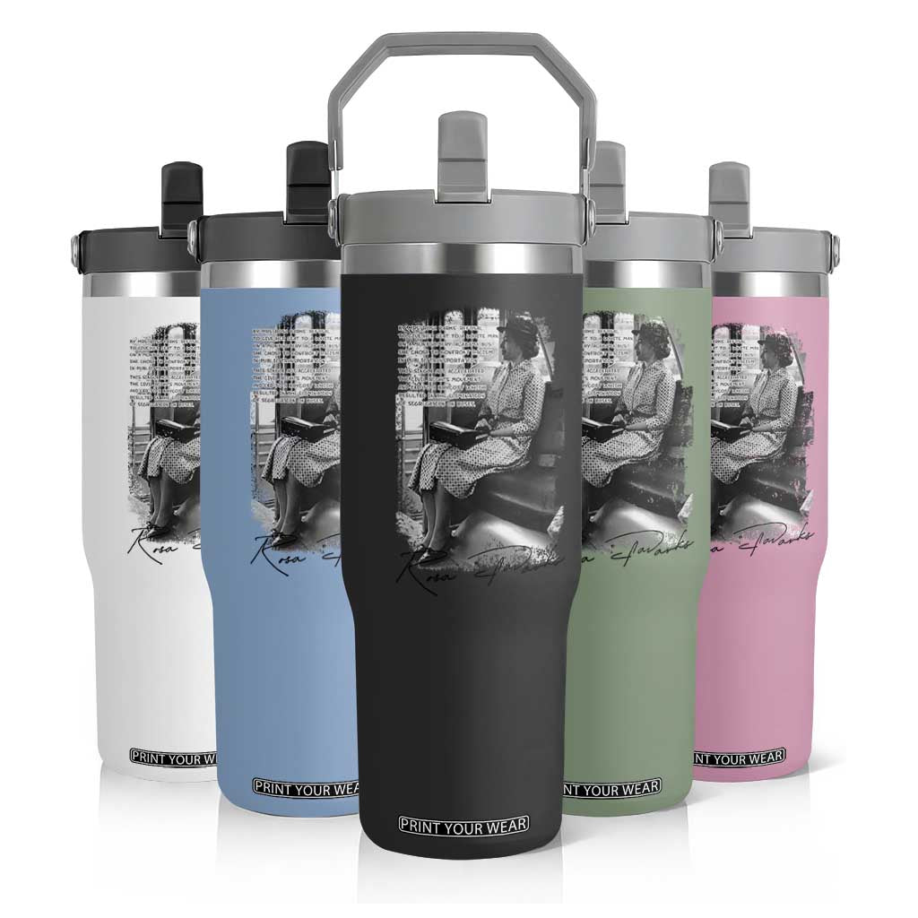 Rosa Parks Montgomery Bus Boycott Flip Straw Tumbler Civil Rights History TS12 Print Your Wear
