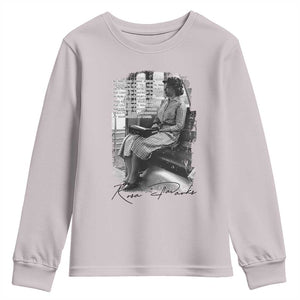 Rosa Parks Montgomery Bus Boycott Youth Sweatshirt Civil Rights History TS12 Ice Gray Print Your Wear