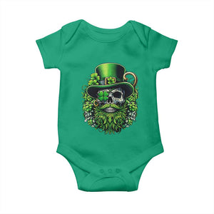 Irish Leprechaun Skull Baby Onesie St Patricks Day Party Gift TS12 Irish Green Print Your Wear