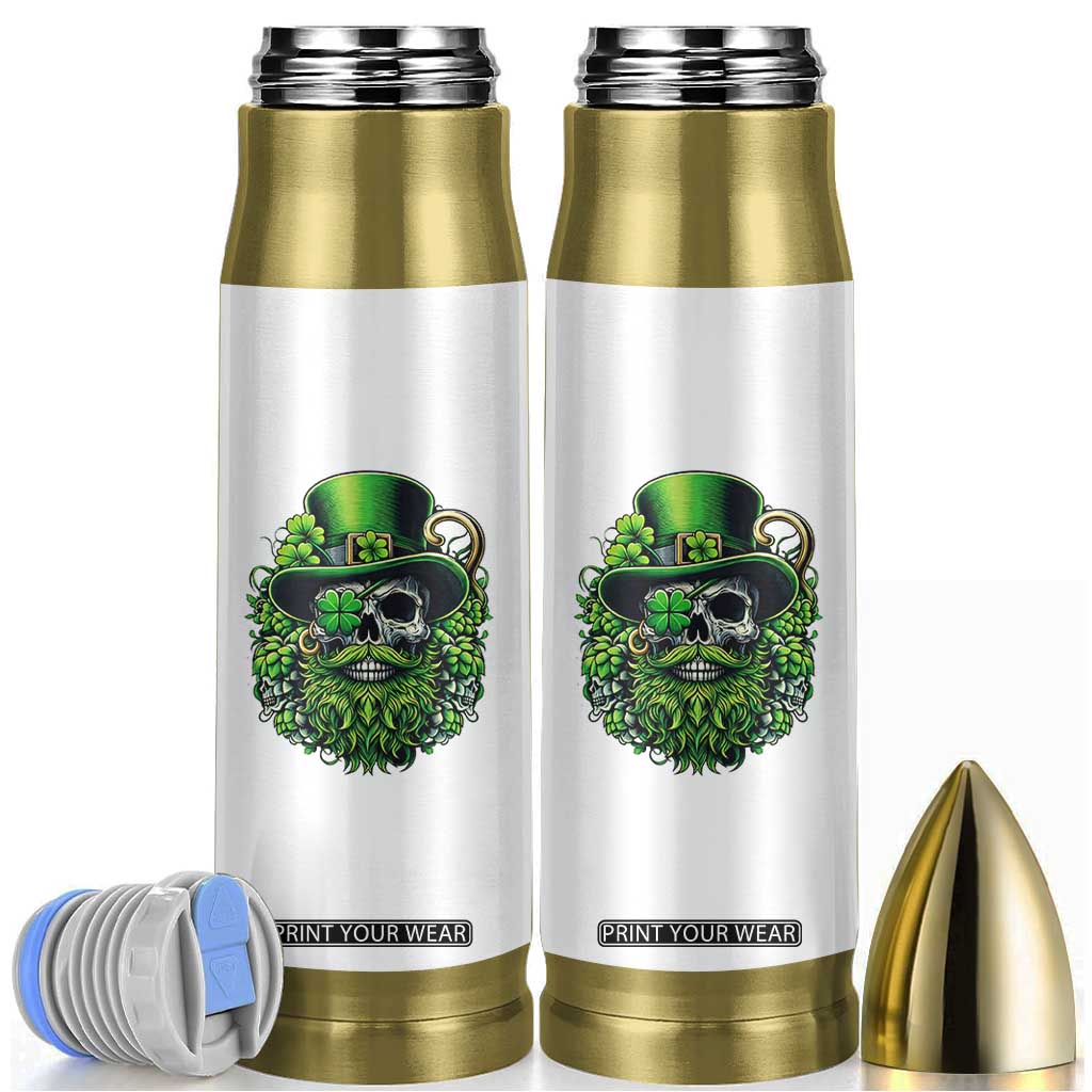 Irish Leprechaun Skull Bullet Tumbler St Patricks Day Party Gift TS12 White Print Your Wear