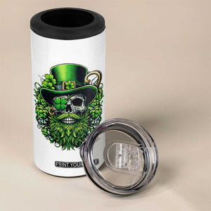 Irish Leprechaun Skull 4 in 1 Can Cooler Tumbler St Patricks Day Party Gift TS12 Print Your Wear