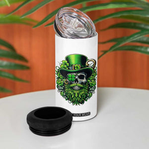 Irish Leprechaun Skull 4 in 1 Can Cooler Tumbler St Patricks Day Party Gift TS12 Print Your Wear