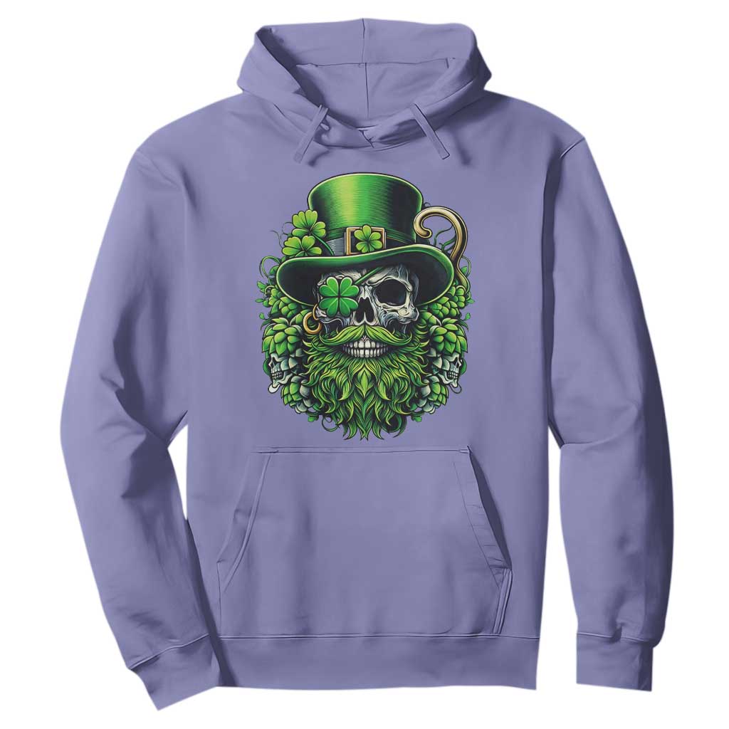 Irish Leprechaun Skull Hoodie St Patricks Day Party Gift TS12 Violet Print Your Wear