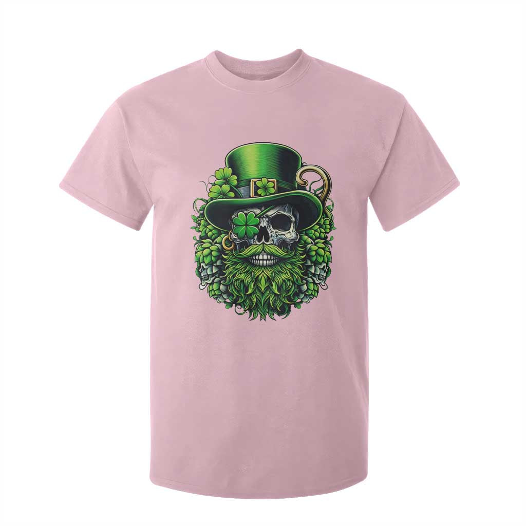 Irish Leprechaun Skull T Shirt For Kid St Patricks Day Party Gift TS12 Light Pink Print Your Wear