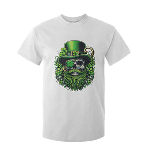 Irish Leprechaun Skull T Shirt For Kid St Patricks Day Party Gift TS12 White Print Your Wear