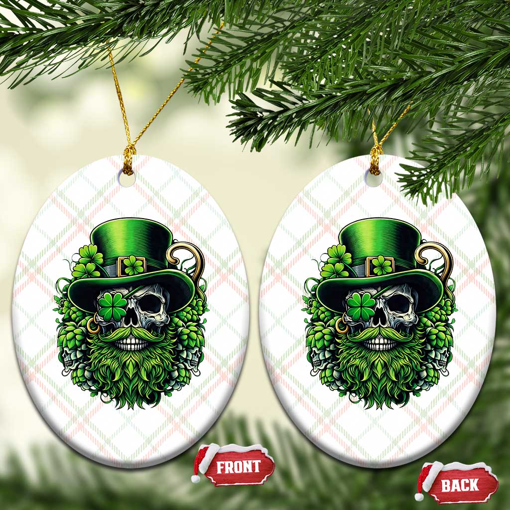 Irish Leprechaun Skull Ceramic Ornament St Patricks Day Party Gift TS12 Print Your Wear