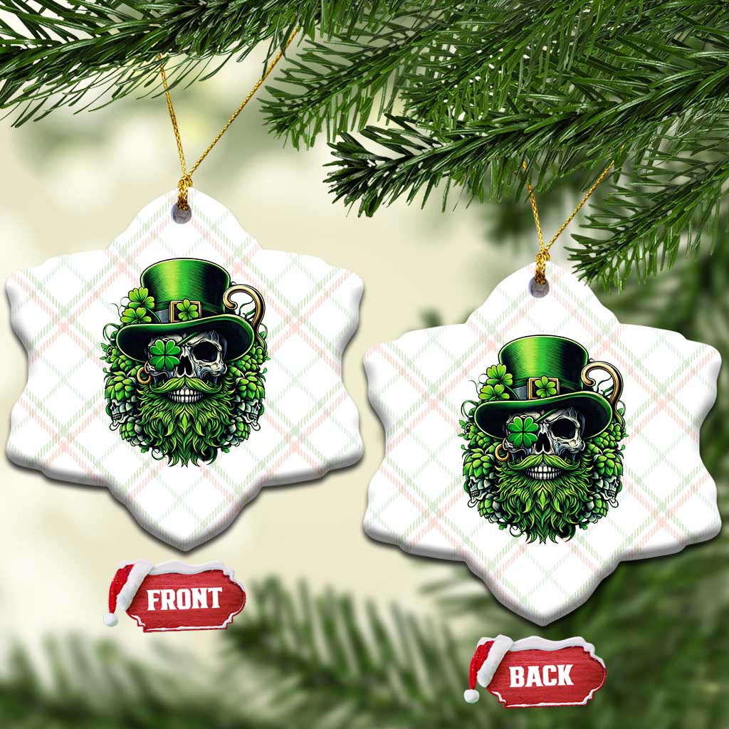 Irish Leprechaun Skull Ceramic Ornament St Patricks Day Party Gift TS12 Print Your Wear