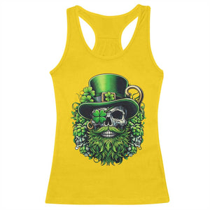 Irish Leprechaun Skull Racerback Tank Top St Patricks Day Party Gift TS12 Daisy Print Your Wear