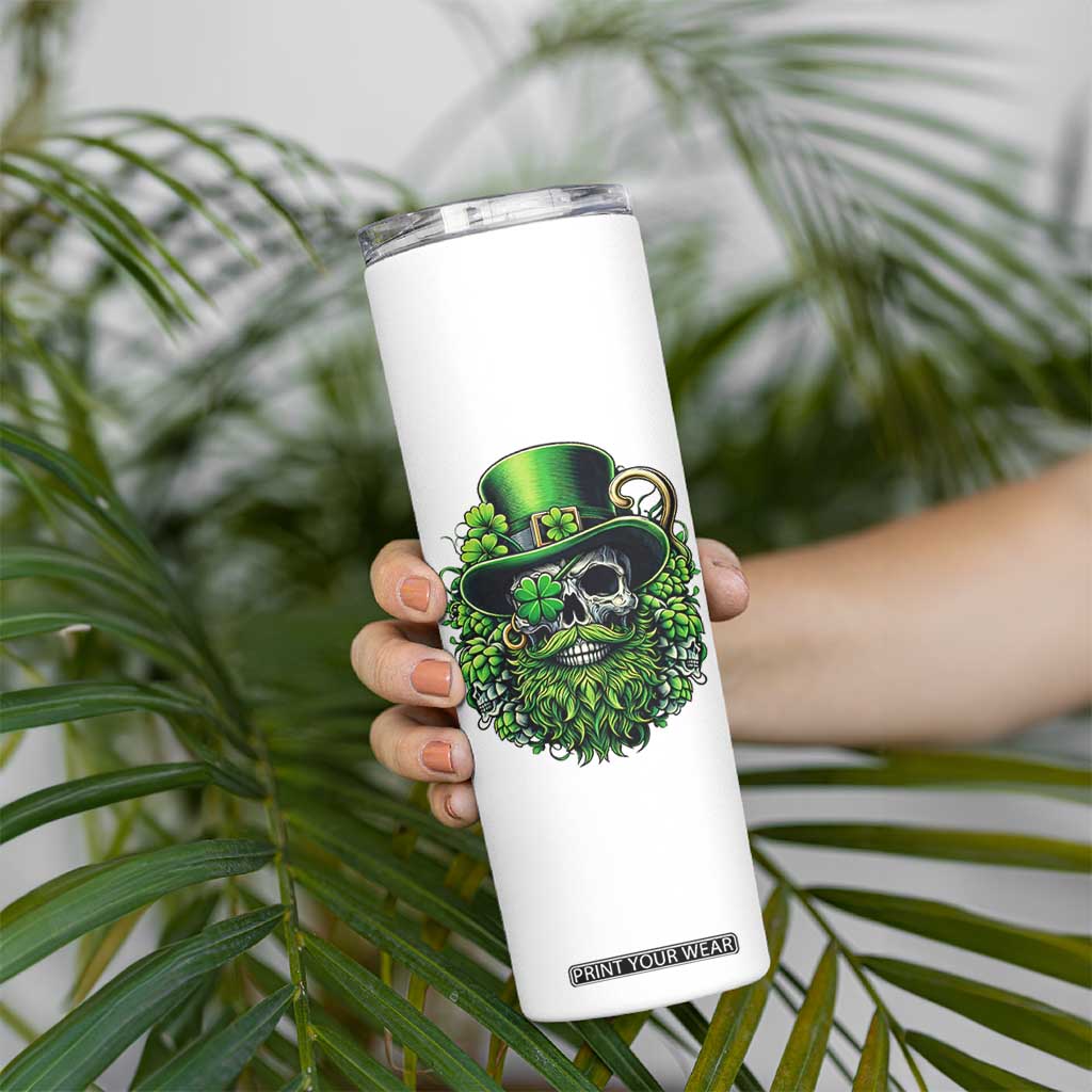 Irish Leprechaun Skull Skinny Tumbler St Patricks Day Party Gift TS12 Print Your Wear