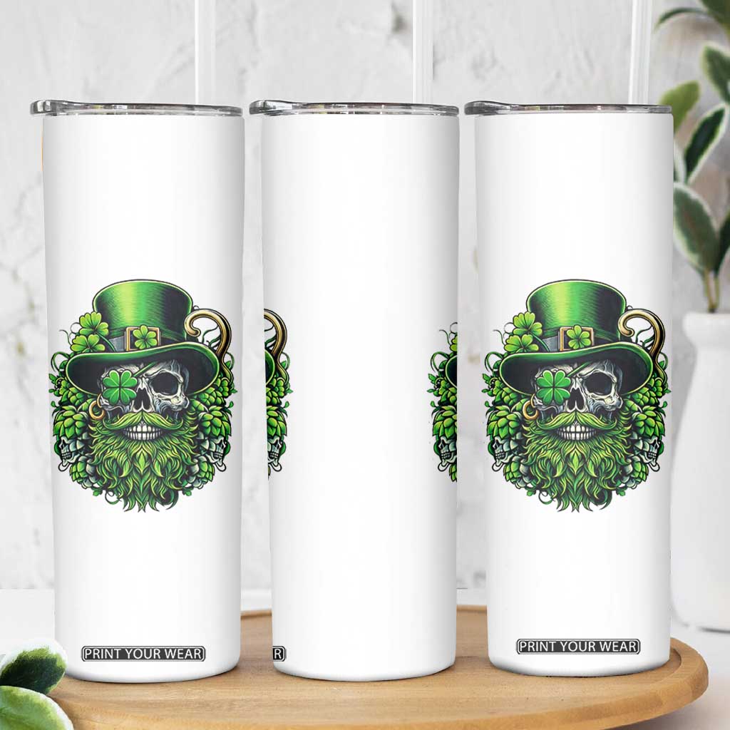 Irish Leprechaun Skull Skinny Tumbler St Patricks Day Party Gift TS12 Print Your Wear