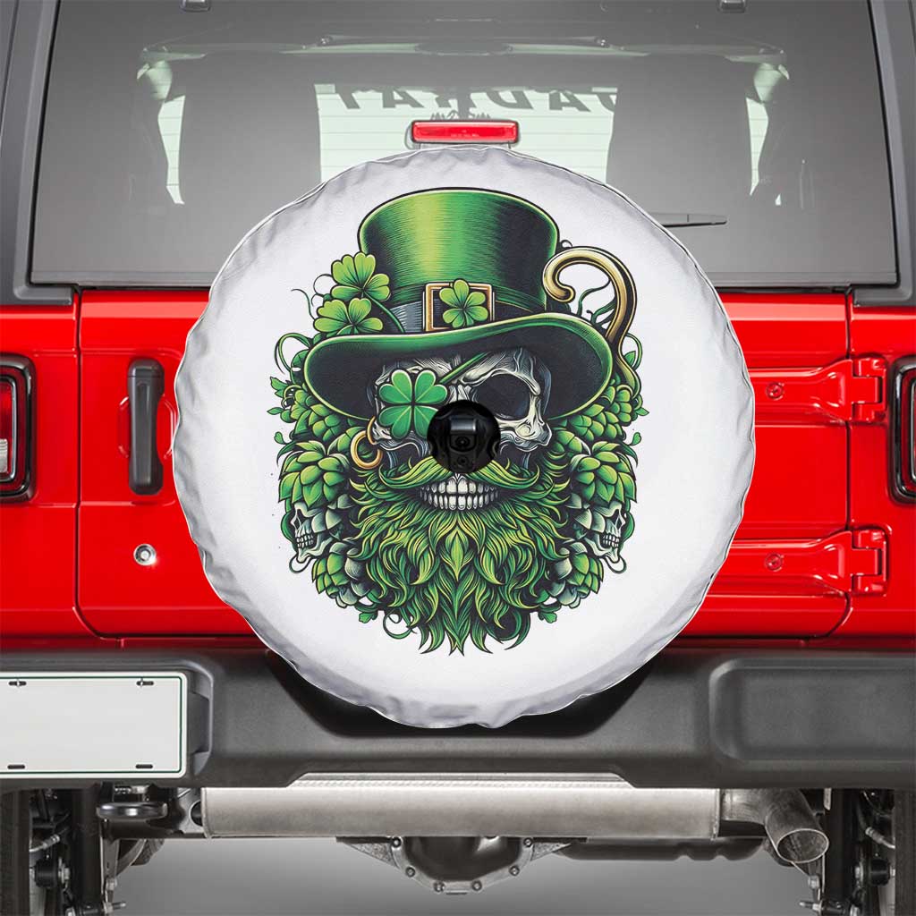 Irish Leprechaun Skull Spare Tire Cover St Patricks Day Party Gift TS12 Black Print Your Wear