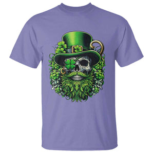 Irish Leprechaun Skull T Shirt St Patricks Day Party Gift TS12 Violet Print Your Wear