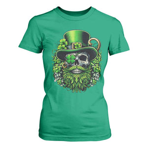 Irish Leprechaun Skull T Shirt For Women St Patricks Day Party Gift TS12 Irish Green Print Your Wear