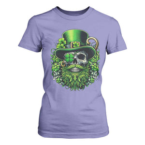 Irish Leprechaun Skull T Shirt For Women St Patricks Day Party Gift TS12 Violet Print Your Wear