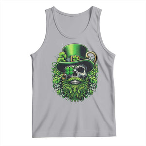 Irish Leprechaun Skull Tank Top St Patricks Day Party Gift TS12 Athletic Heather Print Your Wear