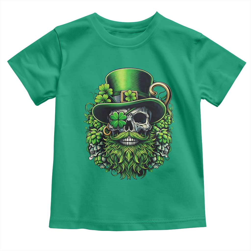 Irish Leprechaun Skull Toddler T Shirt St Patricks Day Party Gift TS12 Irish Green Print Your Wear