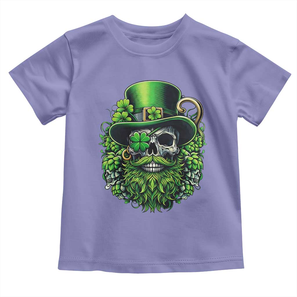 Irish Leprechaun Skull Toddler T Shirt St Patricks Day Party Gift TS12 Violet Print Your Wear