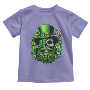 Irish Leprechaun Skull Toddler T Shirt St Patricks Day Party Gift TS12 Violet Print Your Wear
