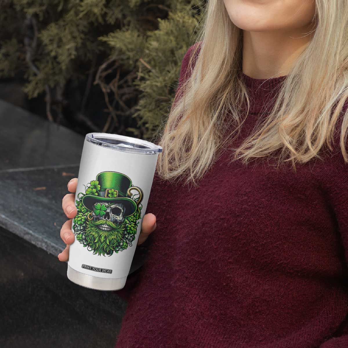 Irish Leprechaun Skull Tumbler Cup St Patricks Day Party Gift TS12 Print Your Wear