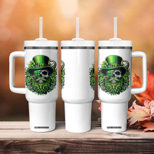 Irish Leprechaun Skull Tumbler With Handle St Patricks Day Party Gift TS12 Print Your Wear