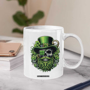 Irish Leprechaun Skull Coffee Mug St Patricks Day Party Gift TS12 Print Your Wear