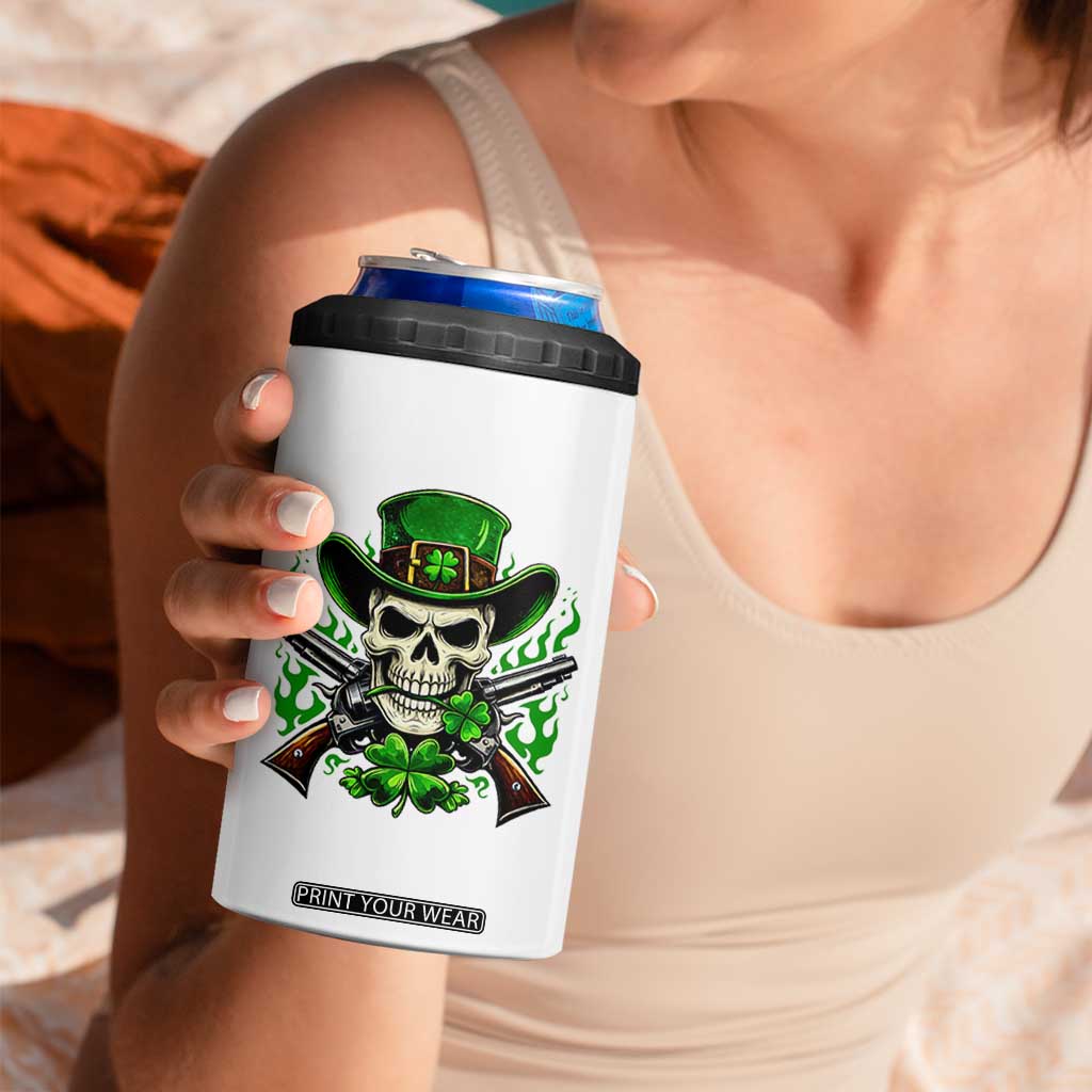 Irish Cowboy Skeleton 4 in 1 Can Cooler Tumbler St Patricks Day Party Gift TS12 Print Your Wear