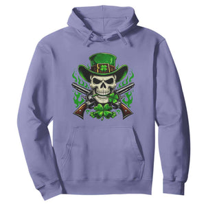 Irish Cowboy Skeleton Hoodie St Patricks Day Party Gift TS12 Violet Print Your Wear
