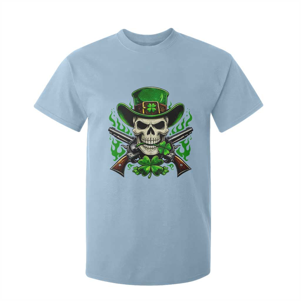Irish Cowboy Skeleton T Shirt For Kid St Patricks Day Party Gift TS12 Light Blue Print Your Wear