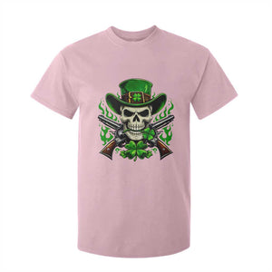 Irish Cowboy Skeleton T Shirt For Kid St Patricks Day Party Gift TS12 Light Pink Print Your Wear