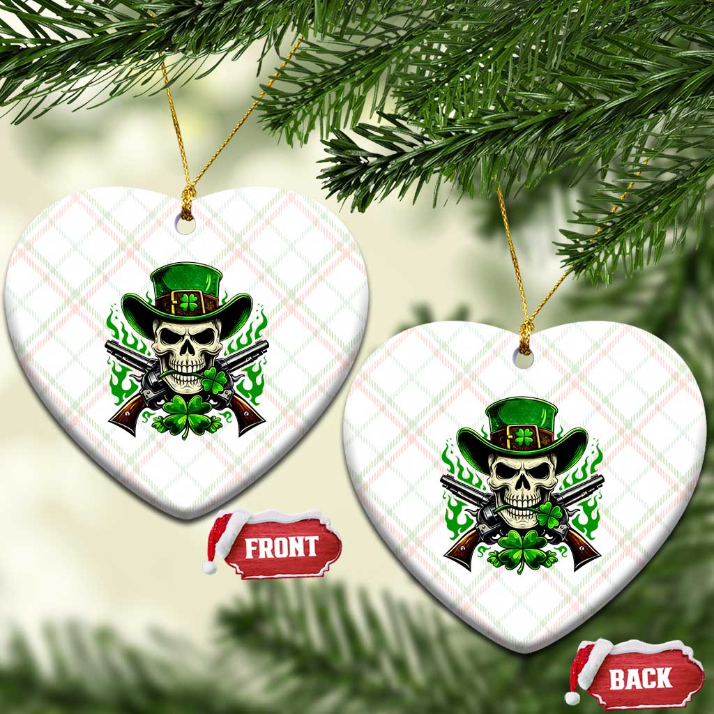 Irish Cowboy Skeleton Ceramic Ornament St Patricks Day Party Gift TS12 Print Your Wear