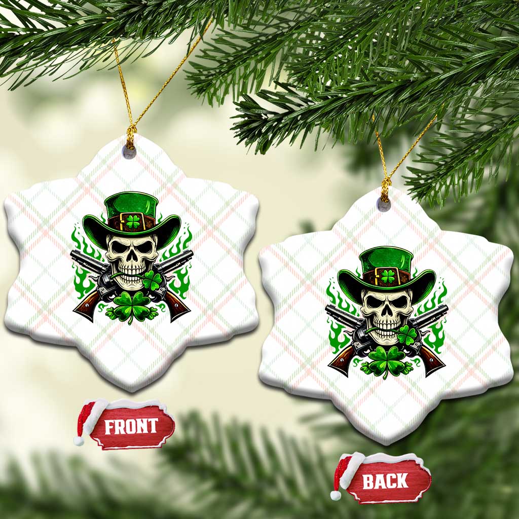 Irish Cowboy Skeleton Ceramic Ornament St Patricks Day Party Gift TS12 Print Your Wear