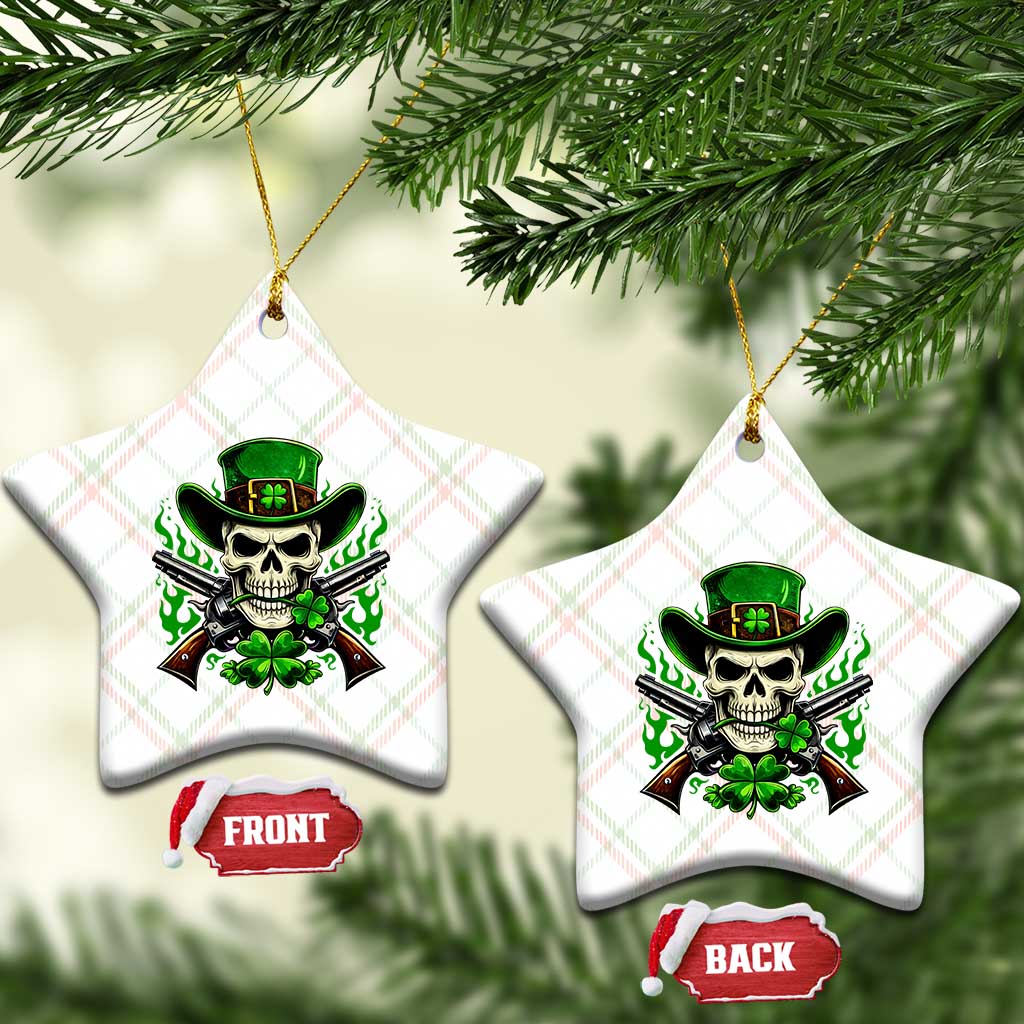 Irish Cowboy Skeleton Ceramic Ornament St Patricks Day Party Gift TS12 Print Your Wear