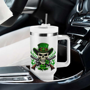 Irish Cowboy Skeleton Tumbler With Handle St Patricks Day Party Gift TS12 Print Your Wear