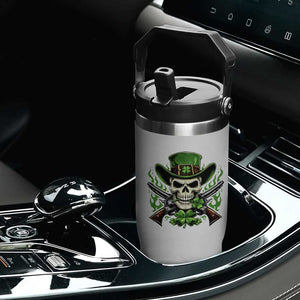 Irish Cowboy Skeleton Flip Straw Tumbler St Patricks Day Party Gift TS12 Print Your Wear