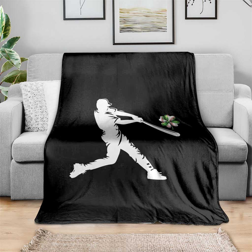 St Patricks Day Baseball Batter Throw Blanket Irish Sports Gift TS12 Print Your Wear