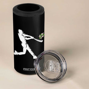 St Patricks Day Baseball Batter 4 in 1 Can Cooler Tumbler Irish Sports Gift TS12 Print Your Wear