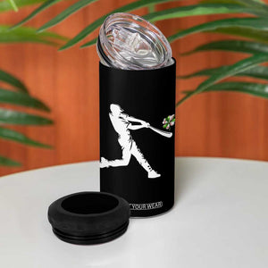 St Patricks Day Baseball Batter 4 in 1 Can Cooler Tumbler Irish Sports Gift TS12 Print Your Wear