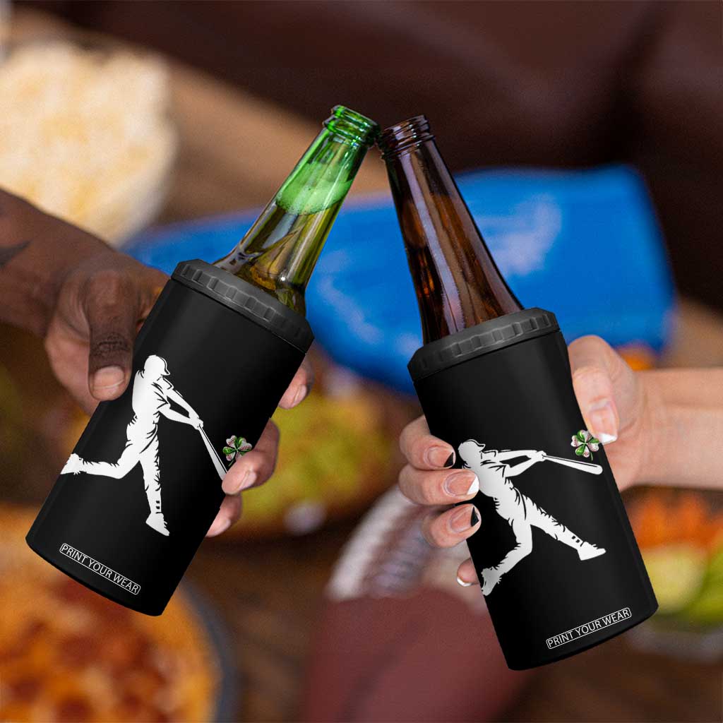 St Patricks Day Baseball Batter 4 in 1 Can Cooler Tumbler Irish Sports Gift TS12 Print Your Wear